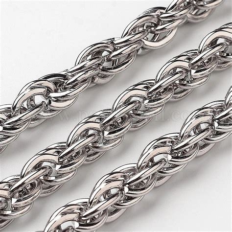 Wholesale Tarnish Resistant 304 Stainless Steel Rope Chains - Pandahall.com