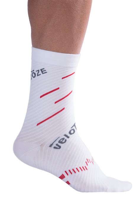 veloToze Cycling Sock - Active Compression with Merino Wool Blend