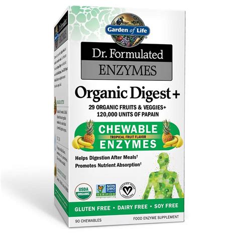 Dr. Formulated Organic Digest+ 90 Chewables — Best Price Nutrition