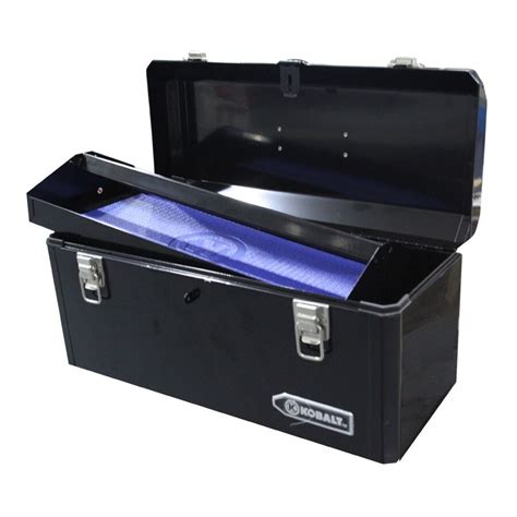 Kobalt 20.6-in 2-Drawer Black Steel Lockable Tool Box at Lowes.com