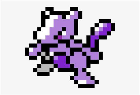 Mewtwo - Pixel Art Pokemon Mewtwo Transparent PNG - 1200x1200 - Free ...