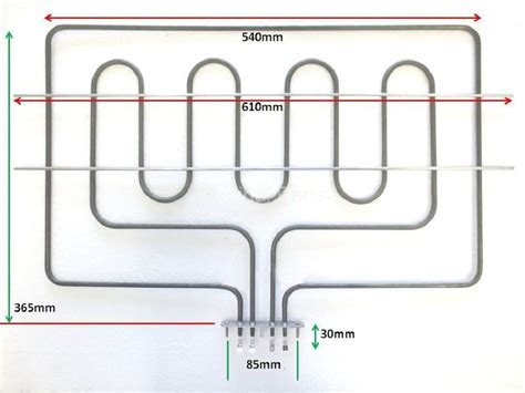 Smeg Oven Dual Grill Element 806890438 Genuine | Original Parts