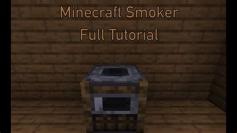 Minecraft Smoker Full Tutorial - YouTube