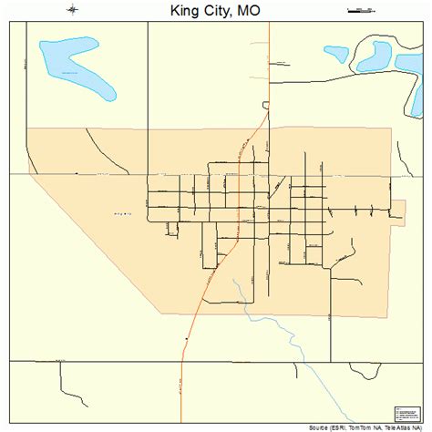 King City Missouri Street Map 2938774