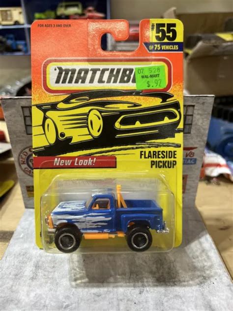 MATCHBOX SUPERFAST #55 blue FORD F-150 FLARE SIDE PICKUP on card $6.00 - PicClick