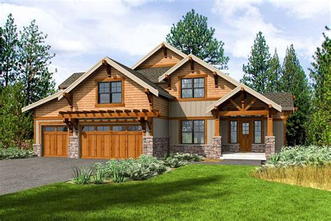 Plan 23769JD: Rustic 4-Bed Mountain Craftsman Home Plan with Den and Bonus Room | Craftsman ...