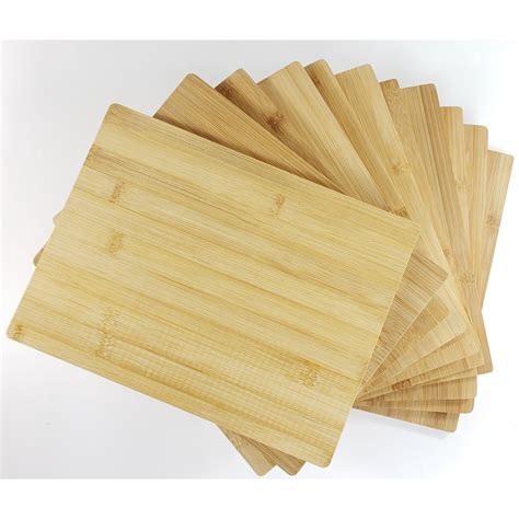 Bulk Plain Bamboo Cutting Board without Handle (Set of 12) | For Customized, Personalized ...