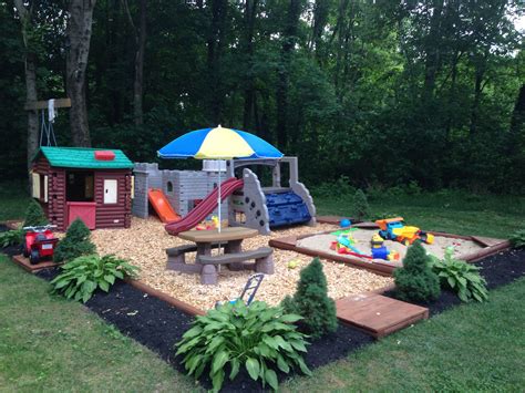 Backyard Play Area | Play area backyard, Kid friendly backyard, Backyard kids play area