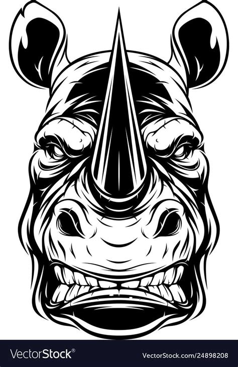 Royalty-Free Vector Images by Andrey1005 (over 1,400) | Rhino tattoo, Rhino art, Rhino