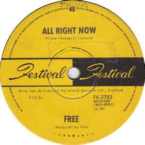 Free - All Right Now (1970, Vinyl) | Discogs