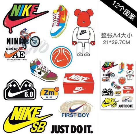 Nike Stickers 10 Plus Pcs