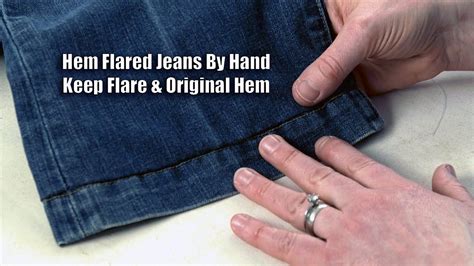 Hem Jeans by Hand - Keep Flare & Original Hem | Original hem, How to ...