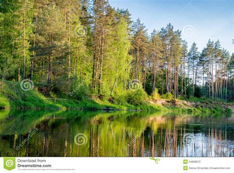 River reflection stock photo. Image of hill, flowing - 54858972