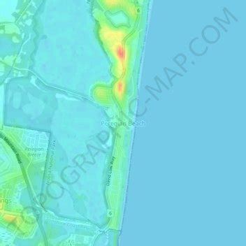 Peregian Beach topographic map, elevation, terrain