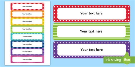 School Labels PRINTABLE & EDITABLE Labels Paper & Party Supplies ...