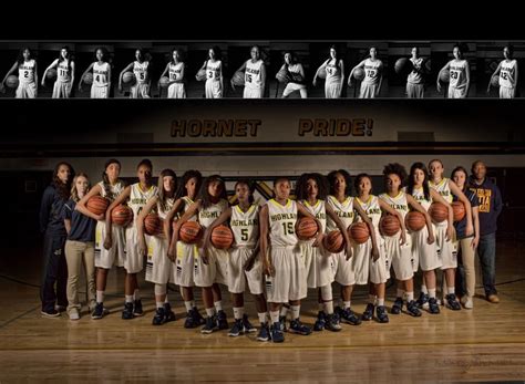 High School Varsity Basketball team photo. Highland High School ...