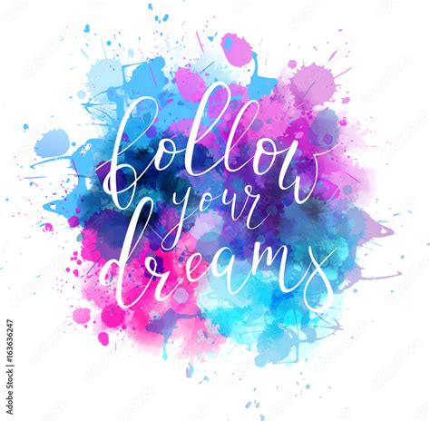 Watercolor background with handwritten calligraphy Stock Vector | Adobe ...