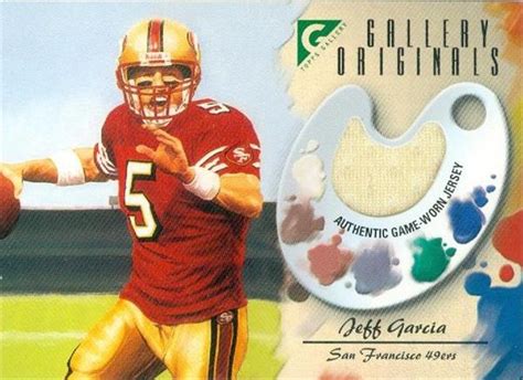 Jeff Garcia player worn jersey patch football card (San Francisco 49ers ...