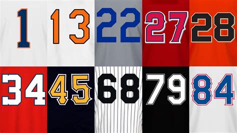 Baseball Players Uniform Numbers - Lesbian Pantyhose