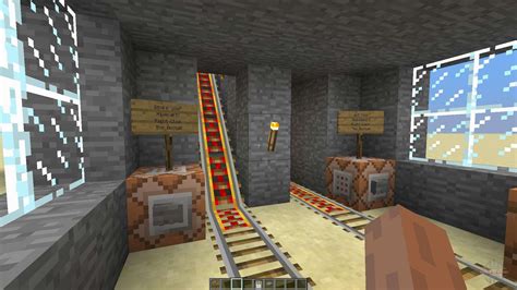 Command Block Minecart Station for Minecraft