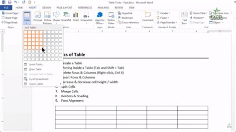 How to use Table Formatting in MS Word | MS Word in Hindi