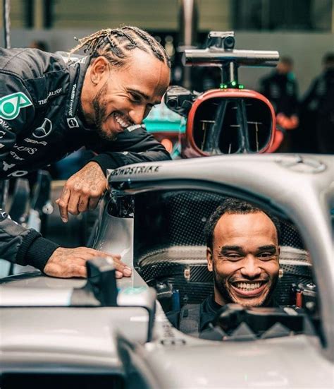 Lewis Hamilton Lets His Brother Sit in the New 2022 Formula 1 Car ...