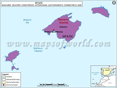 Islas Baleares Map