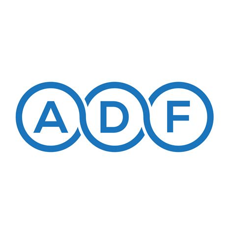 ADF letter logo design on white background. ADF creative initials letter logo concept. ADF ...