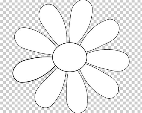 Petal Flower Template PNG, Clipart, Area, Artwork, Black, Black And White, Circle Free PNG Download