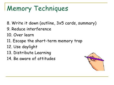 Memory Techniques & Study Skills