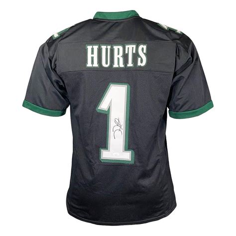 Jalen Hurts Signed Philadelphia Black Football Jersey (JSA) — RSA