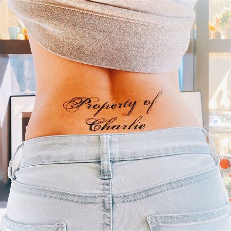 Custom property Of Lettering Temporary Tattoo - Etsy