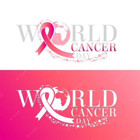 Premium Vector | World cancer day campaign logo concept