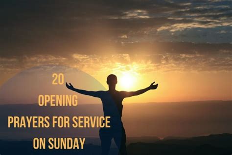 20 Opening Prayers For Service On Sunday