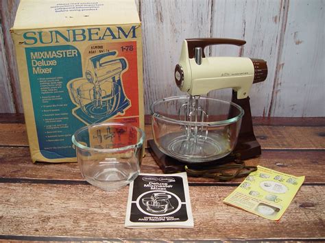 Sunbeam Mixmaster Deluxe Mixer with Original Box 12 Speed | Etsy | Sunbeam, Mixer, Glass bowl