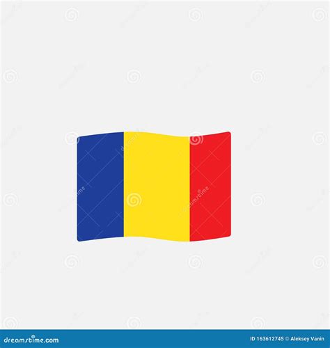 Romania Flag Colors Flat Icon Stock Vector - Illustration of logo ...