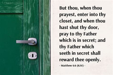 Today’s Verse - Matthew 6:6 (KJV) - Emmanuel Baptist Church