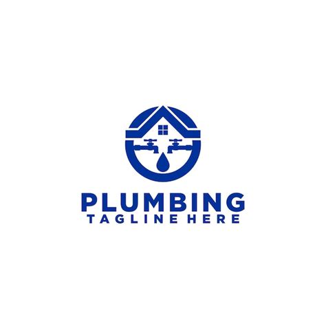 Premium Vector | Plumbing logo concept vector isolated in white background