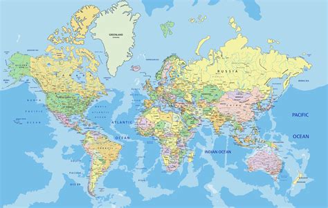 Map of Asia - Guide of the World