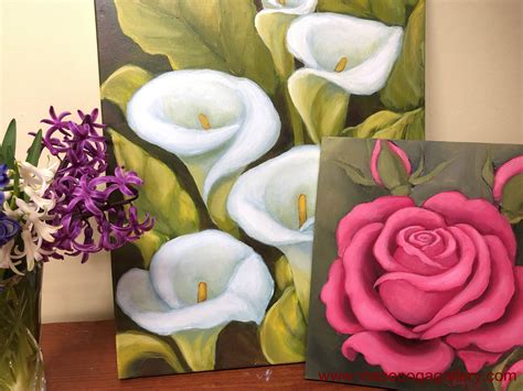 calla lily painting Archives - INESE'S ART STUDIO