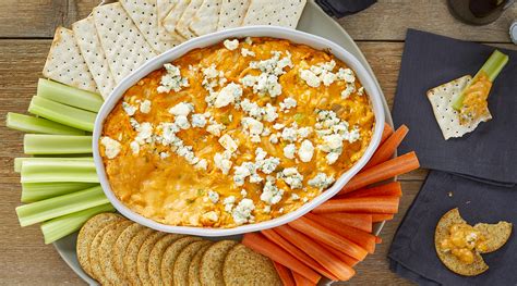 Creamy Blue Cheese and Buffalo Chicken Dip Recipe | Wisconsin Cheese