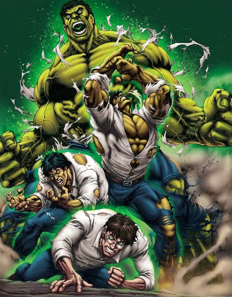 Hulk «Bruce Banner» (Transformation) By David Ocampo | Hulk comic, Hulk art, Hulk artwork