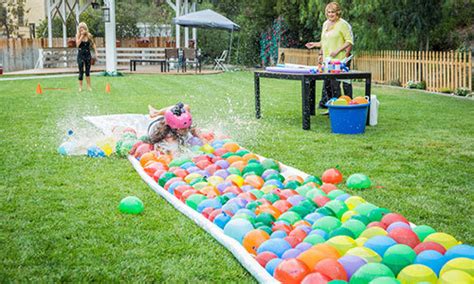 DIY Water Balloon Slide - Counting Candles