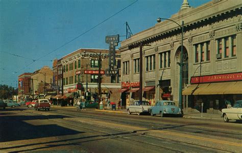 Chicago Avenue at Indianapolis Boulevard, circa 1955 - East Chicago, Indiana - a photo on Flickriver