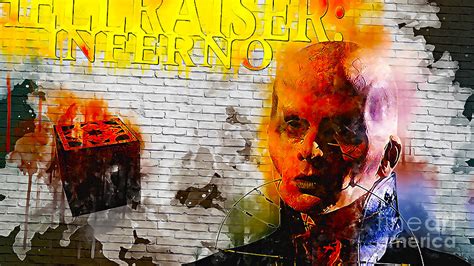 No3351 Hellraiser Inferno colorful movie poster Digital Art by Aisha ...