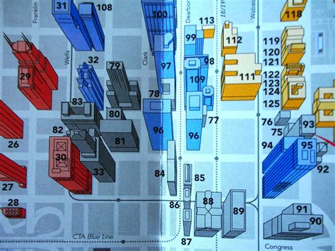 Historic Chicago Buildings Map | Here is a map of all the bu… | Flickr