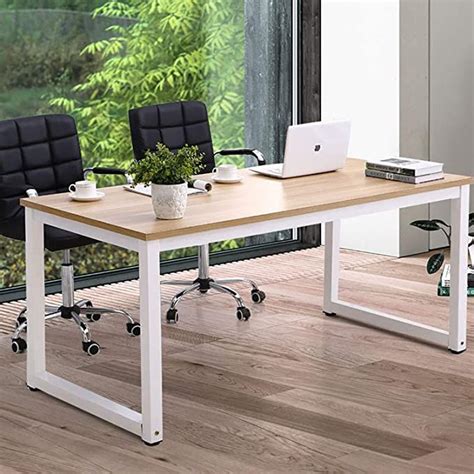 NSdirect Modern Computer Desk 63 Inch Large Office Desk, Writing Study ...