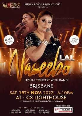 Naseebo Lal - Singer - DryTickets.com.au