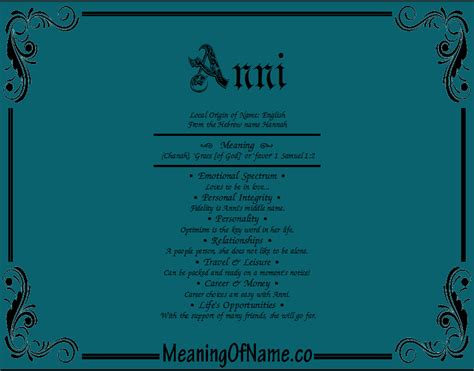 Anni - Meaning of Name