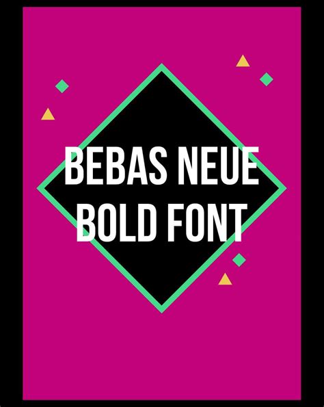 Bebas Neue Bold Font Free Download